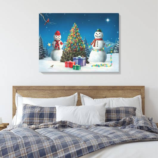 Alan Giana "All is Bright" Canvas Print Leinwanddruck (Insitu (Schlafzimmer))