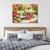 Alan Giana "Autumn Oasis 2" Canvas Print Leinwanddruck (Insitu (Schlafzimmer))