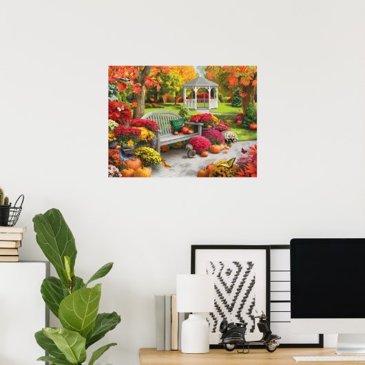 Alan Giana "Autumn Oasis 2" Poster (Heimbüro)