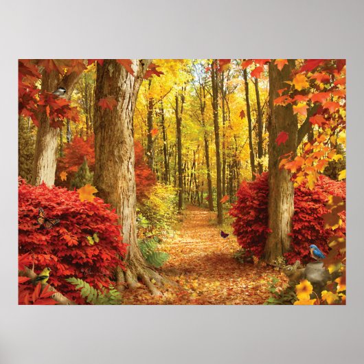 Alan Giana "Autumn Woods" Poster (Vorne)