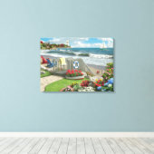Alan Giana "Beach Days" Canvas Print Leinwanddruck (Insitu (Holzboden))