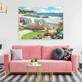 Alan Giana "Beach Days" Canvas Print Leinwanddruck (Insitu (Wohnzimmer))