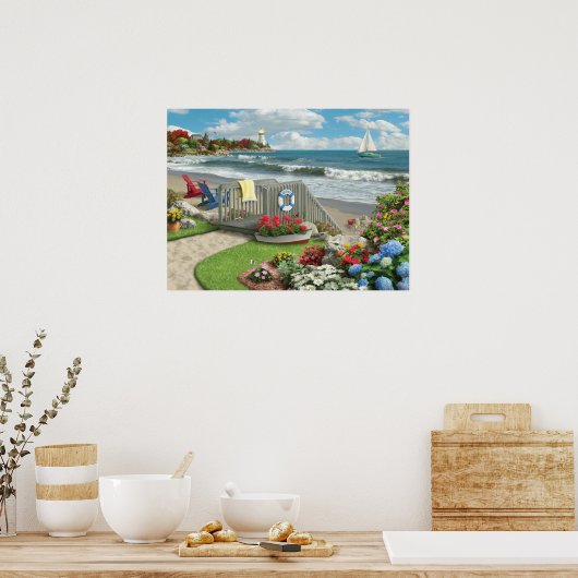 Alan Giana "Beach Days" Poster (Küche)