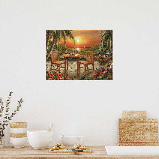 Alan Giana "Beautiful as the Sunset Poster" Poster (Küche)