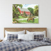 Alan Giana "Blätter von grün" Canvas Print Leinwanddruck (Insitu (Schlafzimmer))