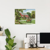 Alan Giana "Blätter von Grün" Poster (Heimbüro)