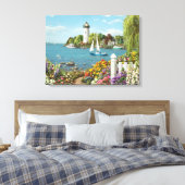 Alan Giana "By Bay" Canvas Print Leinwanddruck (Insitu (Schlafzimmer))