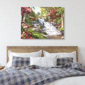 Alan Giana "By the Falls" Canvas Print Leinwanddruck (Insitu (Schlafzimmer))