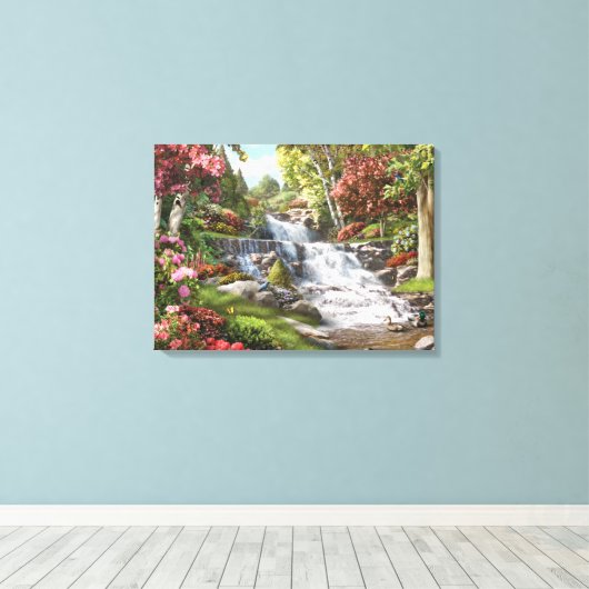 Alan Giana "By the Falls" Canvas Print Leinwanddruck (Insitu (Holzboden))