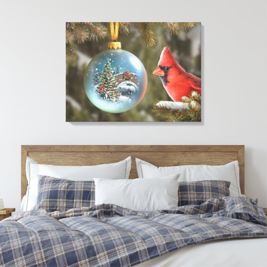 Alan Giana "Christmas Dream" Canvas Print Leinwanddruck (Insitu (Schlafzimmer))