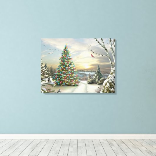Alan Giana "Christmas Morning" Canvas Print Leinwanddruck (Insitu (Holzboden))