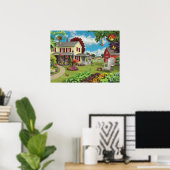 Alan Giana "Country Zuhause" Poster (Heimbüro)