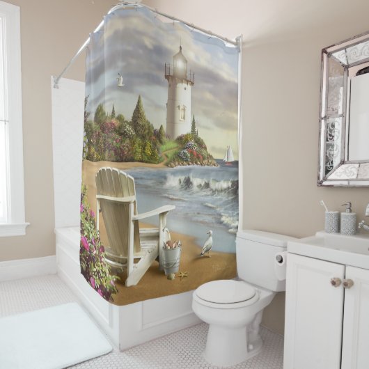 Alan Giana "der perfekte Platz-" Duschvorhang (Beispiel)