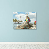 Alan Giana "Dockside" Canvas Print Leinwanddruck (Insitu (Holzboden))