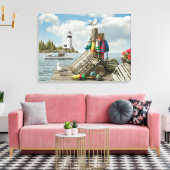 Alan Giana "Dockside" Canvas Print Leinwanddruck (Insitu (Wohnzimmer))