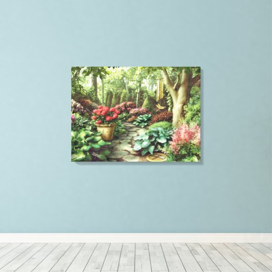 Alan Giana "Dragonfly Garden" Canvas Print Leinwanddruck (Insitu (Holzboden))