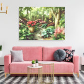 Alan Giana "Dragonfly Garden" Canvas Print Leinwanddruck (Insitu (Wohnzimmer))