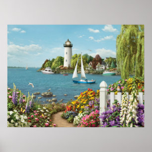 Alan Giana "durch die Bucht" Plakat