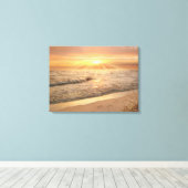Alan Giana "Footprints in Sand" Canvas Print Leinwanddruck (Insitu (Holzboden))