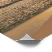 Alan Giana "Footprints in Sand" Poster (Ecke)