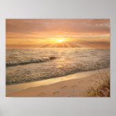 Alan Giana "Footprints in Sand" Poster (Vorne)