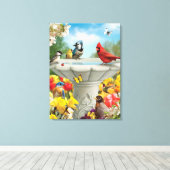 Alan Giana "Garden Friends" Canvas Print Leinwanddruck (Insitu (Holzboden))