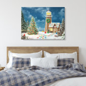 Alan Giana "Gingerbread Light 2" Canvas Print Leinwanddruck (Insitu (Schlafzimmer))