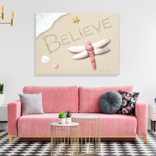 Alan Giana "Glaube" Canvas Print Leinwanddruck (Insitu (Wohnzimmer))