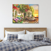 Alan Giana "Heaven on Earth" Canvas Print Leinwanddruck (Insitu (Schlafzimmer))