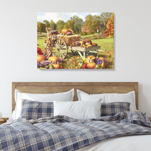 Alan Giana "Herbstschätze" Canvas Print Leinwanddruck (Insitu (Schlafzimmer))