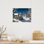 Alan Giana "In Winter's Zuhause" Poster (Küche)
