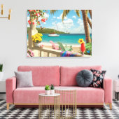 Alan Giana "Island Retreat" Canvas Print Leinwanddruck (Insitu (Wohnzimmer))