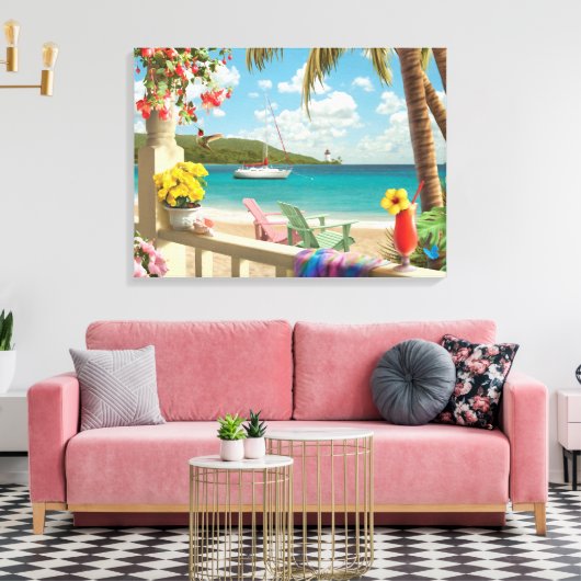 Alan Giana "Island Retreat" Canvas Print Leinwanddruck (Insitu (Wohnzimmer))