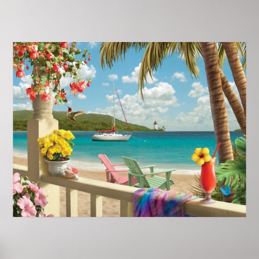 Alan Giana "Island Retreat" Poster (Vorne)