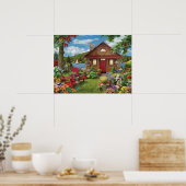 Alan Giana "Lakeside Retreat" Poster (Küche)