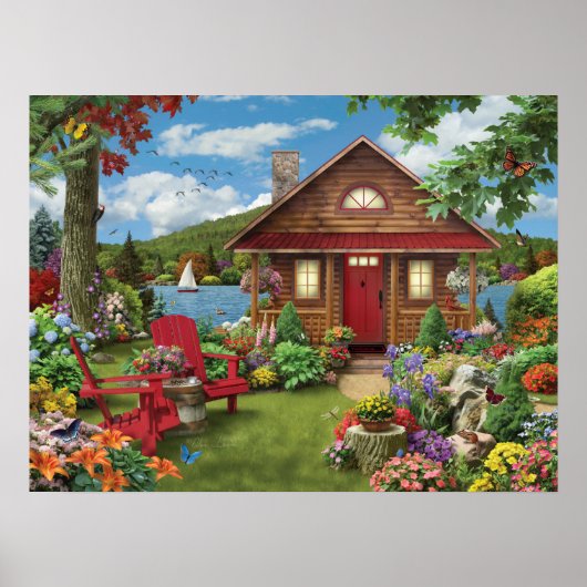 Alan Giana "Lakeside Retreat" Poster (Vorne)