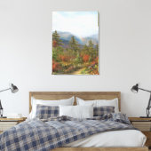 Alan Giana "Misty Mountains" Canvas Print Leinwanddruck (Insitu (Schlafzimmer))