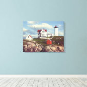 Alan Giana "Nubble Light" Canvas Print Leinwanddruck (Insitu (Holzboden))