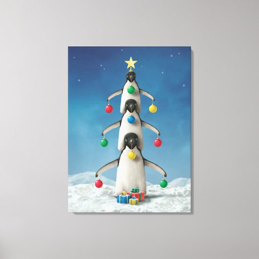 Alan Giana "Oh Penguin Tree" Canvas Print Leinwanddruck (Vorderseite)
