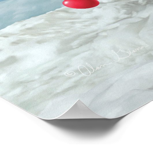 Alan Giana "Oh Penguin Tree" Poster (Ecke)