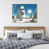 Alan Giana "On the Night" Canvas Print Leinwanddruck (Insitu (Schlafzimmer))
