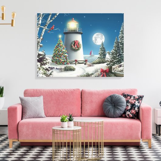 Alan Giana "On the Night" Canvas Print Leinwanddruck (Insitu (Wohnzimmer))