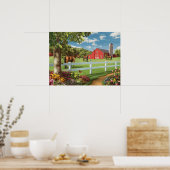 Alan Giana "Pastures of Chance 2" Poster (Küche)