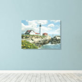Alan Giana "Portland Head Light" Canvas Print Leinwanddruck (Insitu (Holzboden))