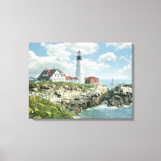 Alan Giana "Portland Head Light" Canvas Print Leinwanddruck (Vorderseite)