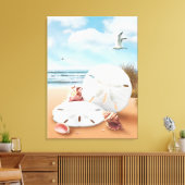 Alan Giana "Sand Dollars" Canvas Print Leinwanddruck (Insitu (Wohnzimmer))