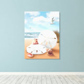 Alan Giana "Sand Dollars" Canvas Print Leinwanddruck (Insitu (Holzboden))