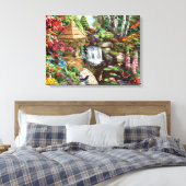 Alan Giana "Secret Garden" Canvas Print Leinwanddruck (Insitu (Schlafzimmer))