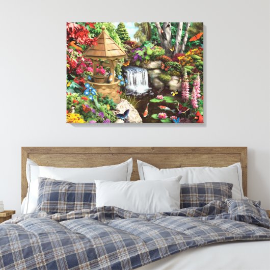 Alan Giana "Secret Garden" Canvas Print Leinwanddruck (Insitu (Schlafzimmer))