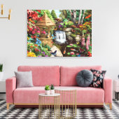 Alan Giana "Secret Garden" Canvas Print Leinwanddruck (Insitu (Wohnzimmer))